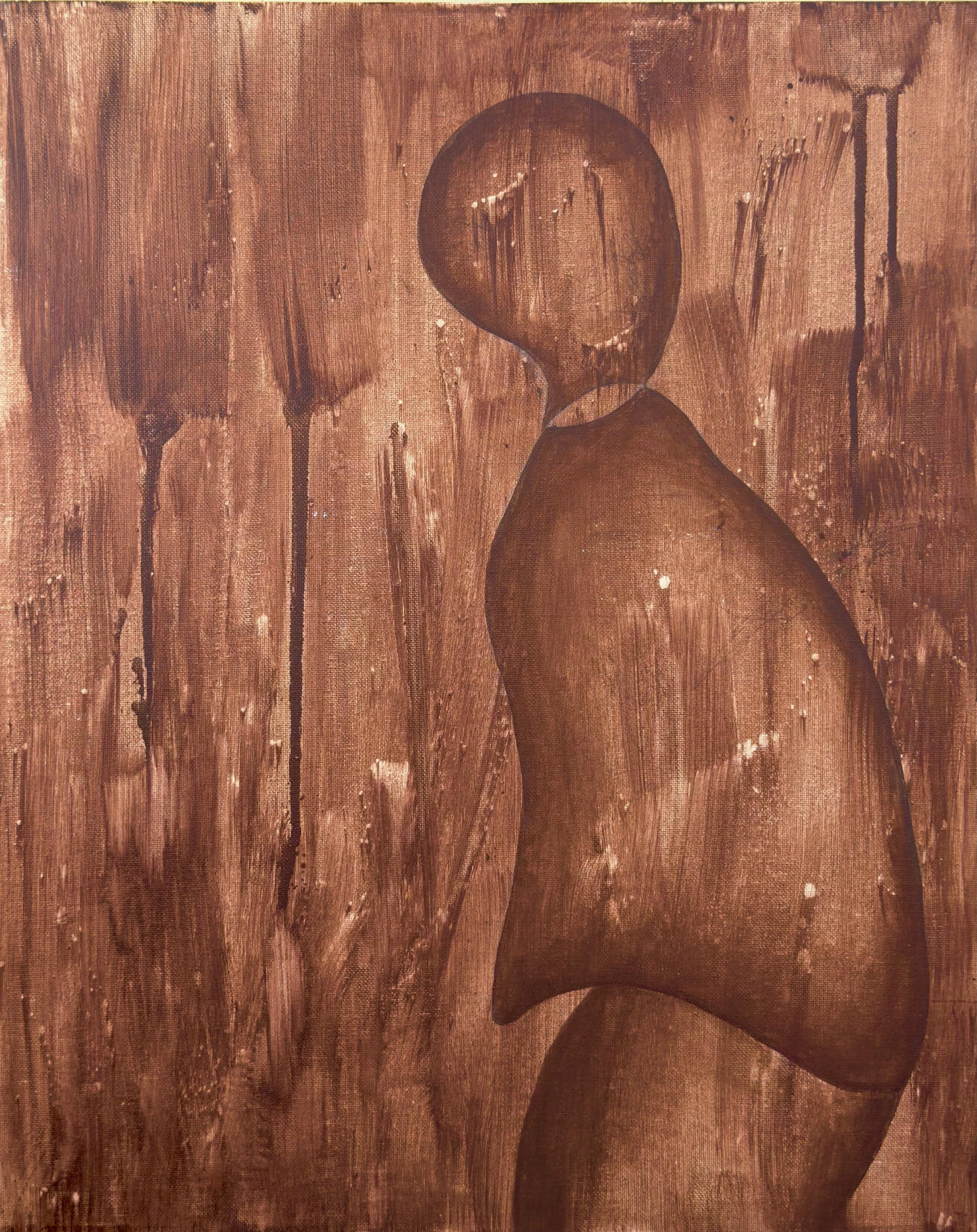 "Duality", acrylic on canvas panel, 16" x 20", $640