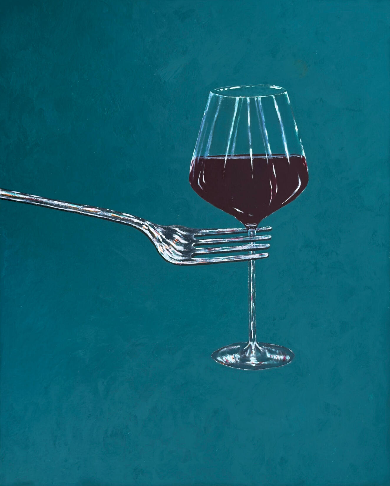 "The Experience", oil and acrylic on canvas panel, 16" x 20", $800